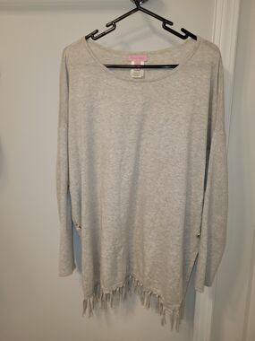 Lilly Pulitzer Fringed Sweater